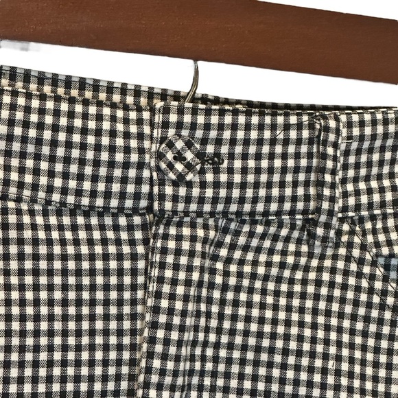 John Galt Black White Gingham Plaid Print Mini Skirt Women’s Size XS - Picture 3 of 6